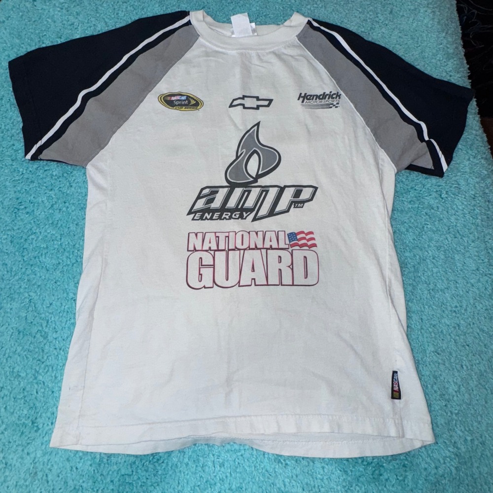 Dale Jr 88 NASCAR T-Shirt AMP Energy National Guard Racing‎ Mens racing race